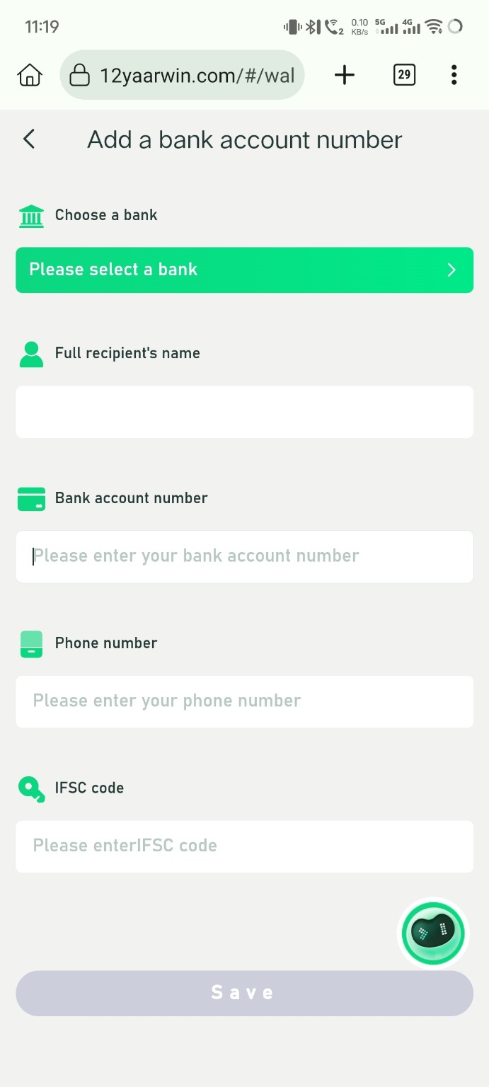 YarWin add bank guide